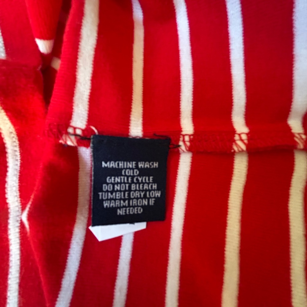 Chaps Red & White Striped Top - Picture 6 of 8